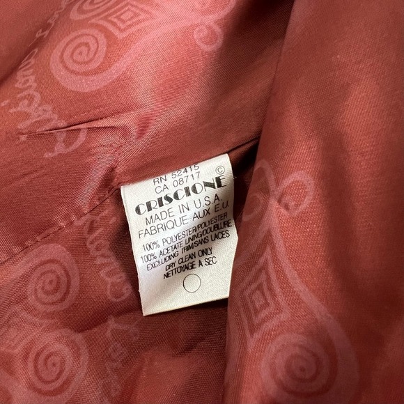 New Women’s Vintage Cache Criscione New York Blazer Size Large - Picture 8 of 10